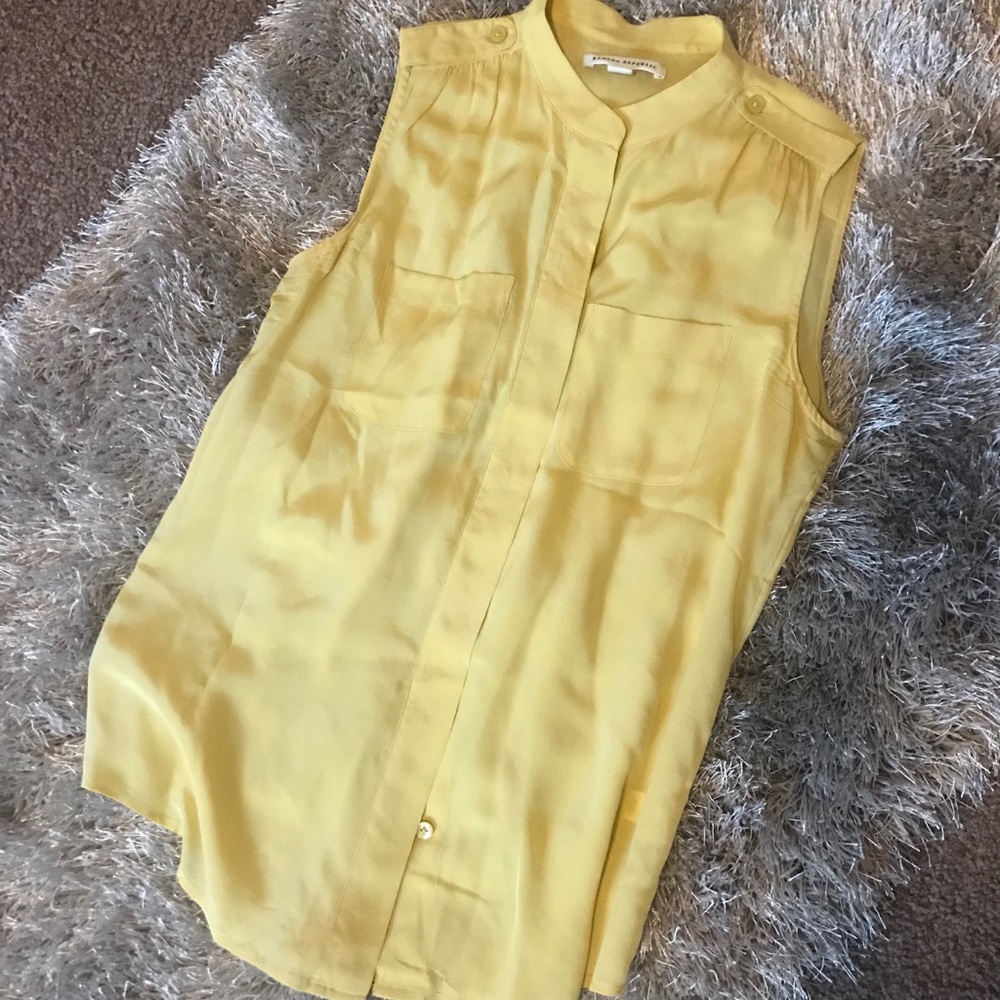 Banana Republic Sleeveless Silk Top
